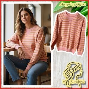 E.V. LTD. - Sz S - fine soft cotton Candy sweater